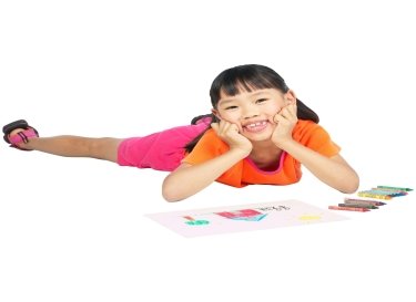 Happy-child-next-to-drawing