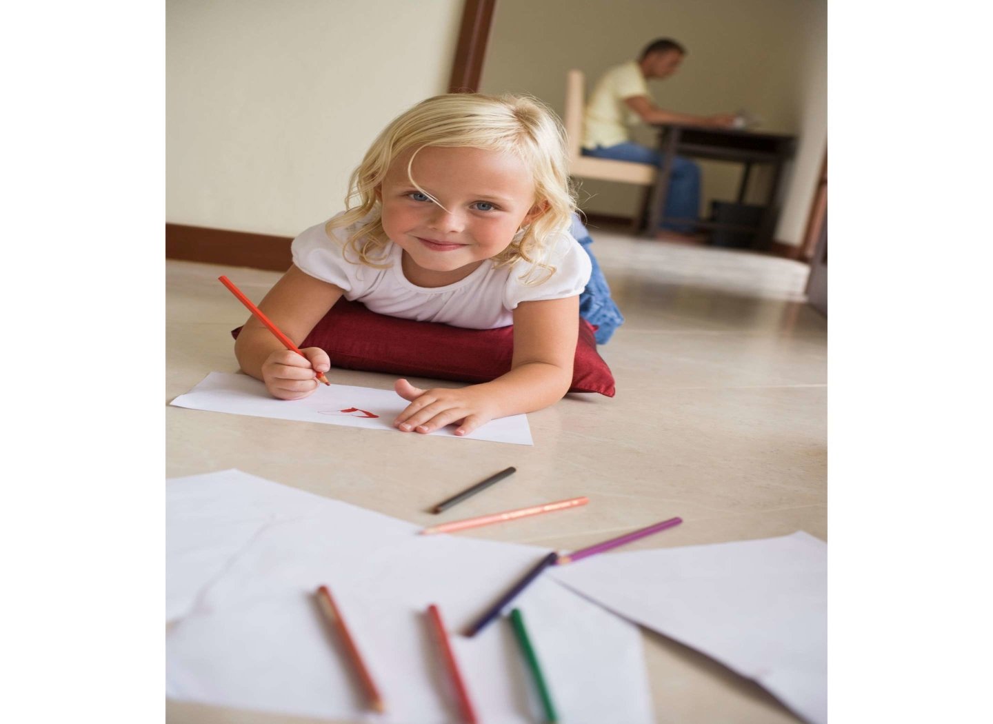 happy-kid-girl-drawing-floor